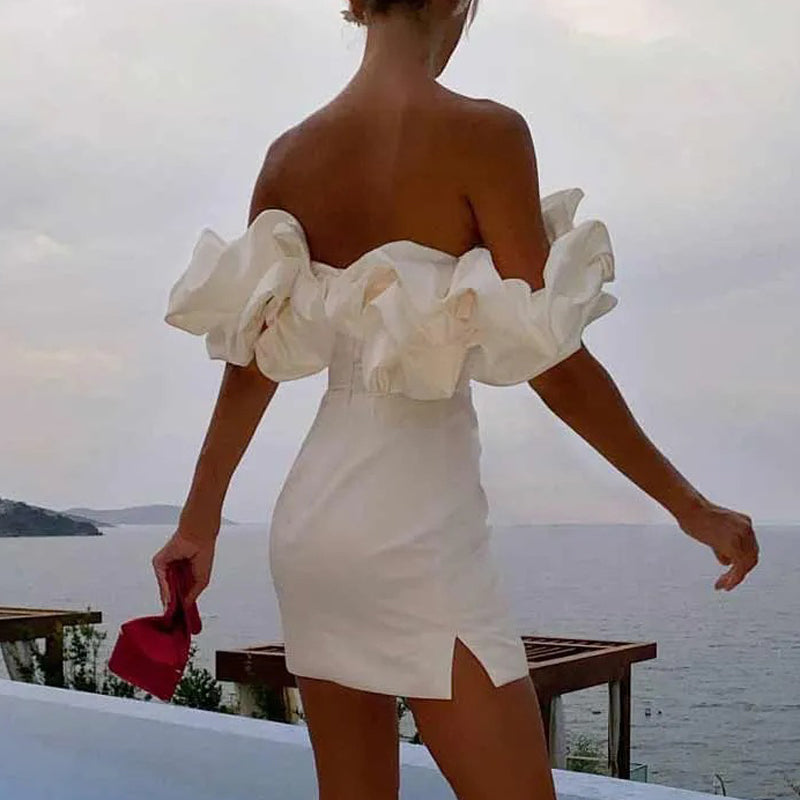 Gerri | Off-the-Shoulder Mini Dress with Ruffles