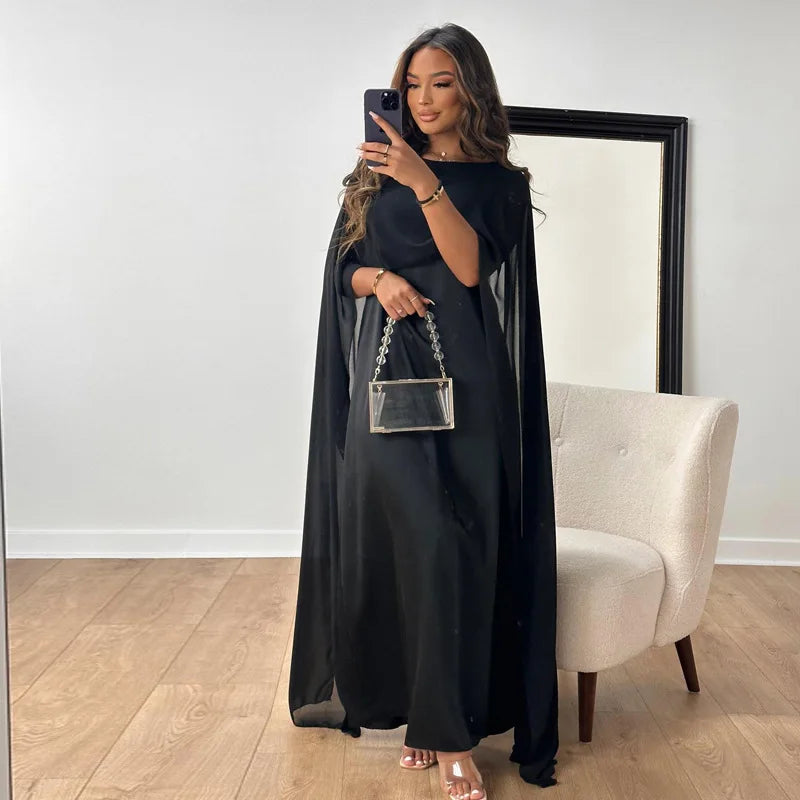 Alecia | Kaftan Dress with Airy Cape Sleeves