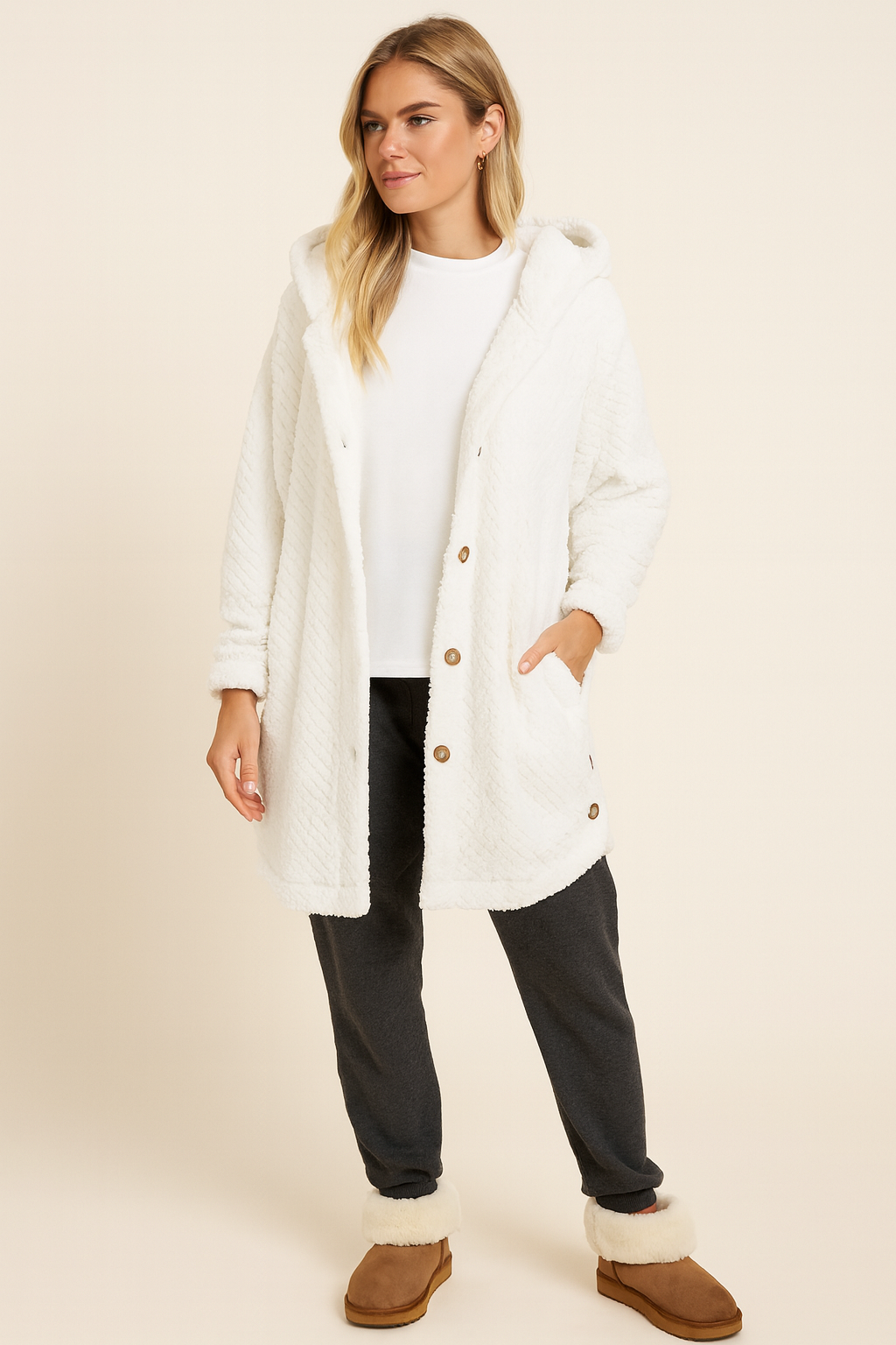 Sheryl | Cardigan with diamond pattern