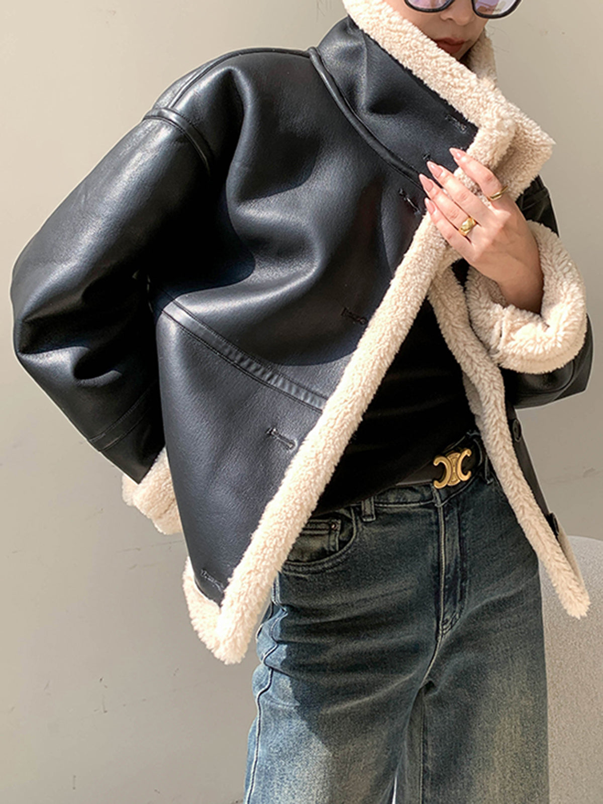 Avis | Women's Jacket with Sherpa Lining