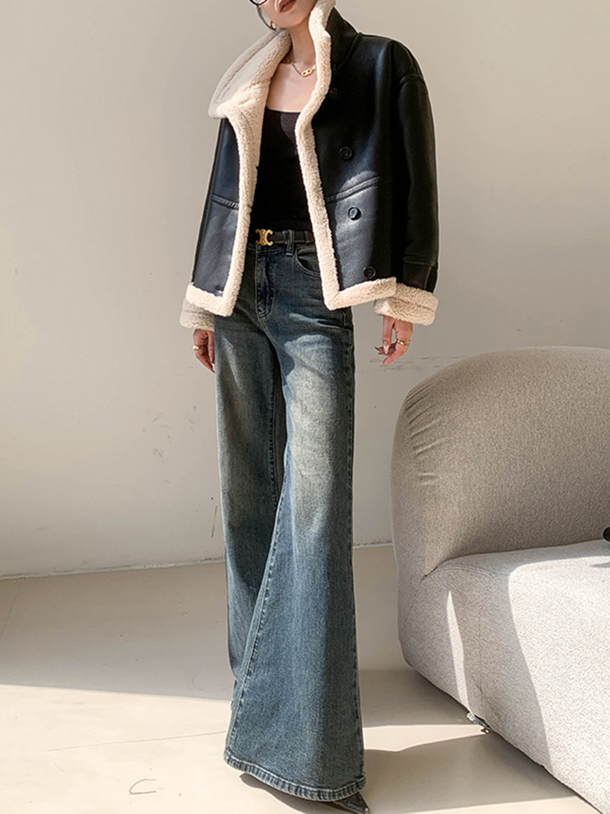 Avis | Women's Jacket with Sherpa Lining