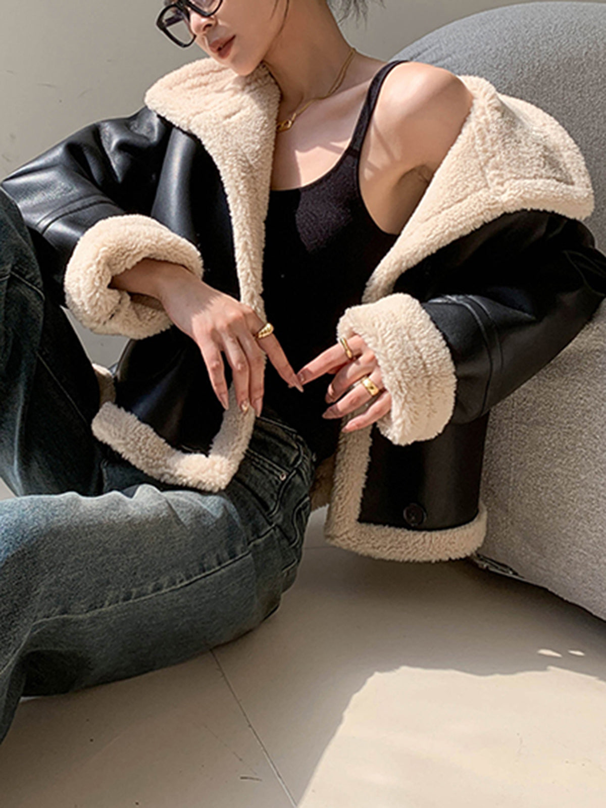 Avis | Women's Jacket with Sherpa Lining