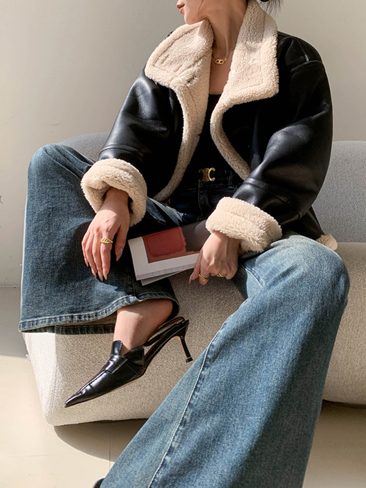 Avis | Women's Jacket with Sherpa Lining