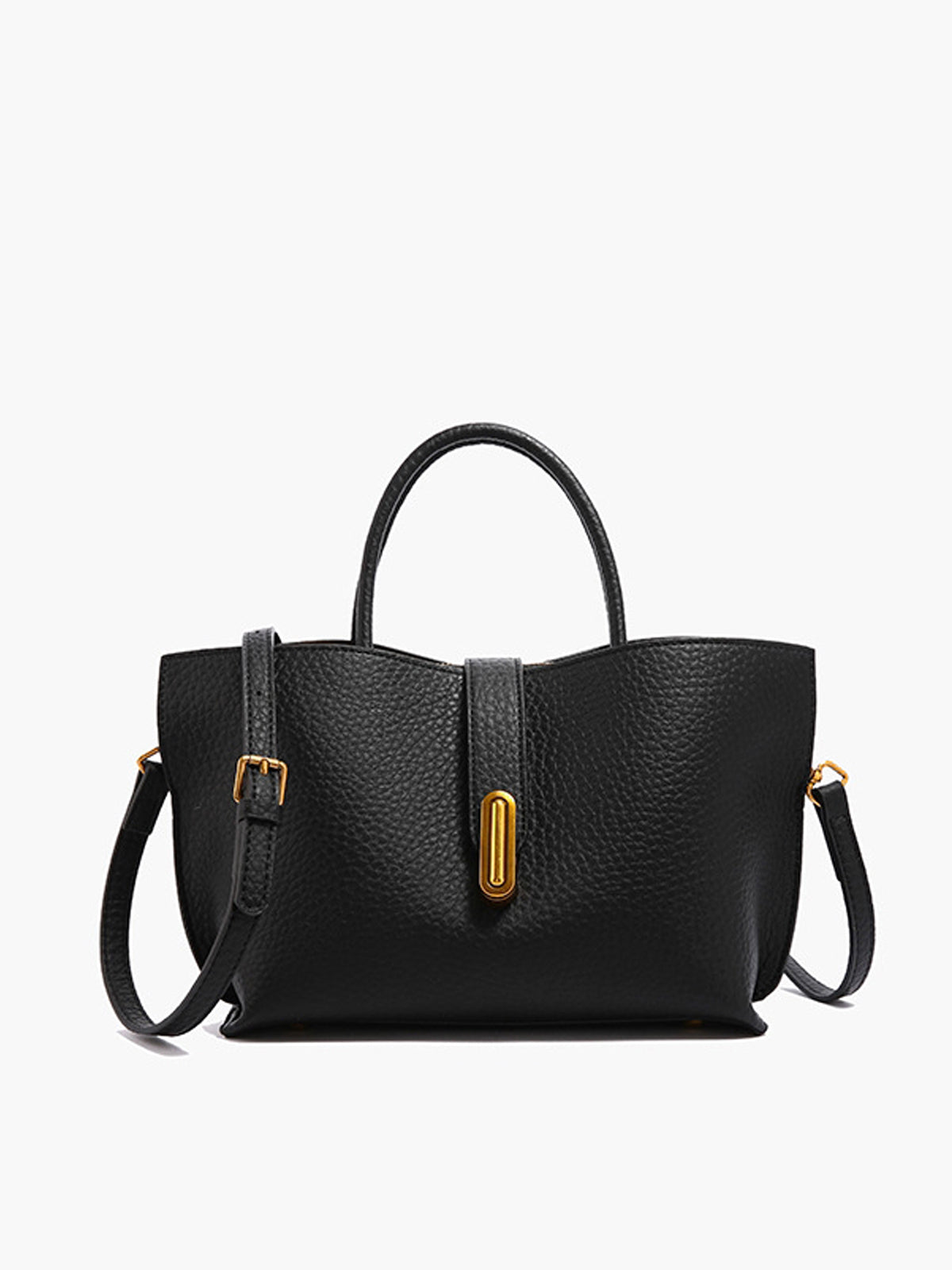 Azucena | Handbag with Gold Buckle Closure