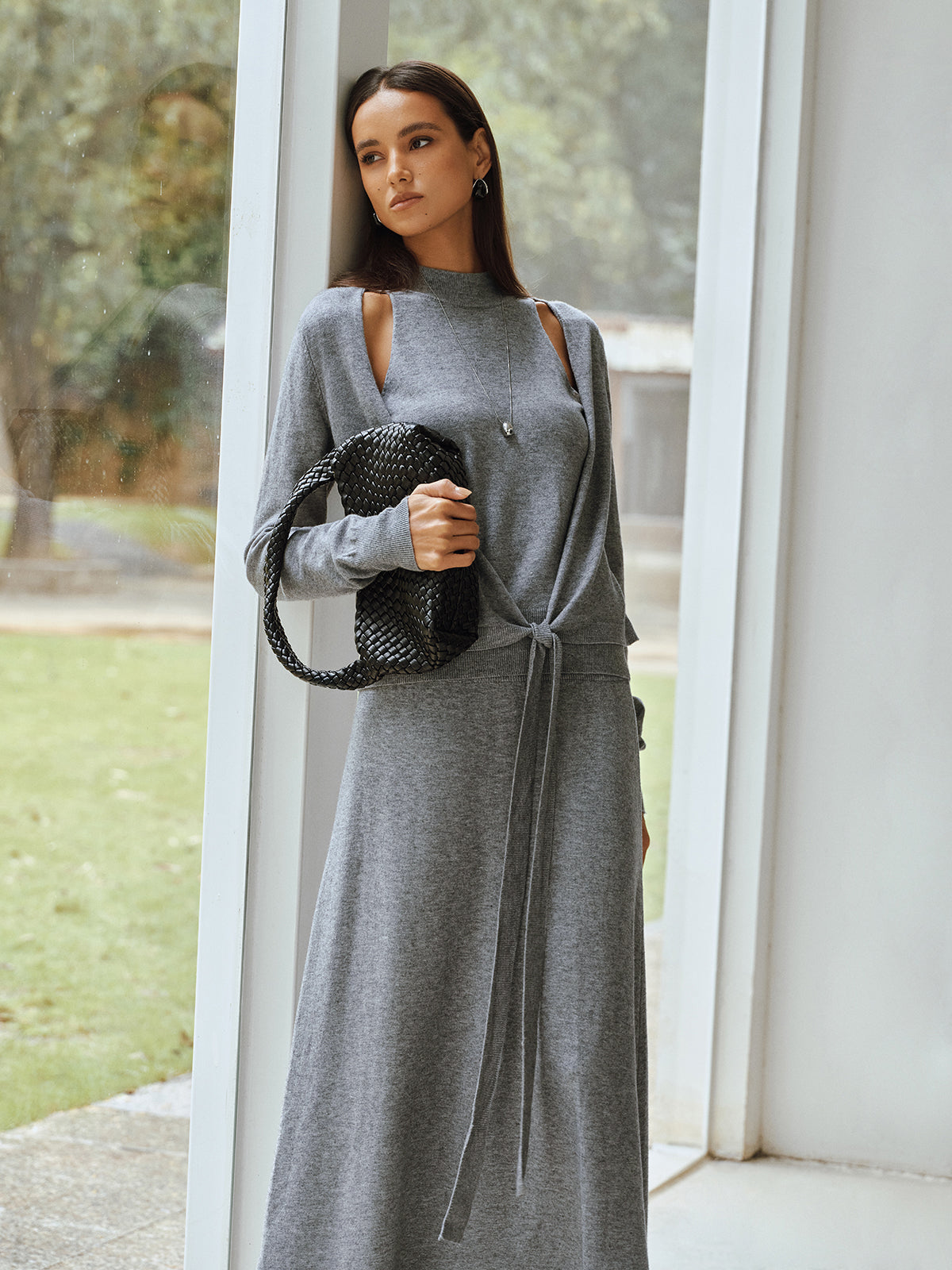 Georgina | Dress with Cut-out Shoulder Details