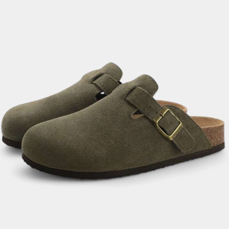 Hollie | Clogs with Buckle & Comfort Footbed