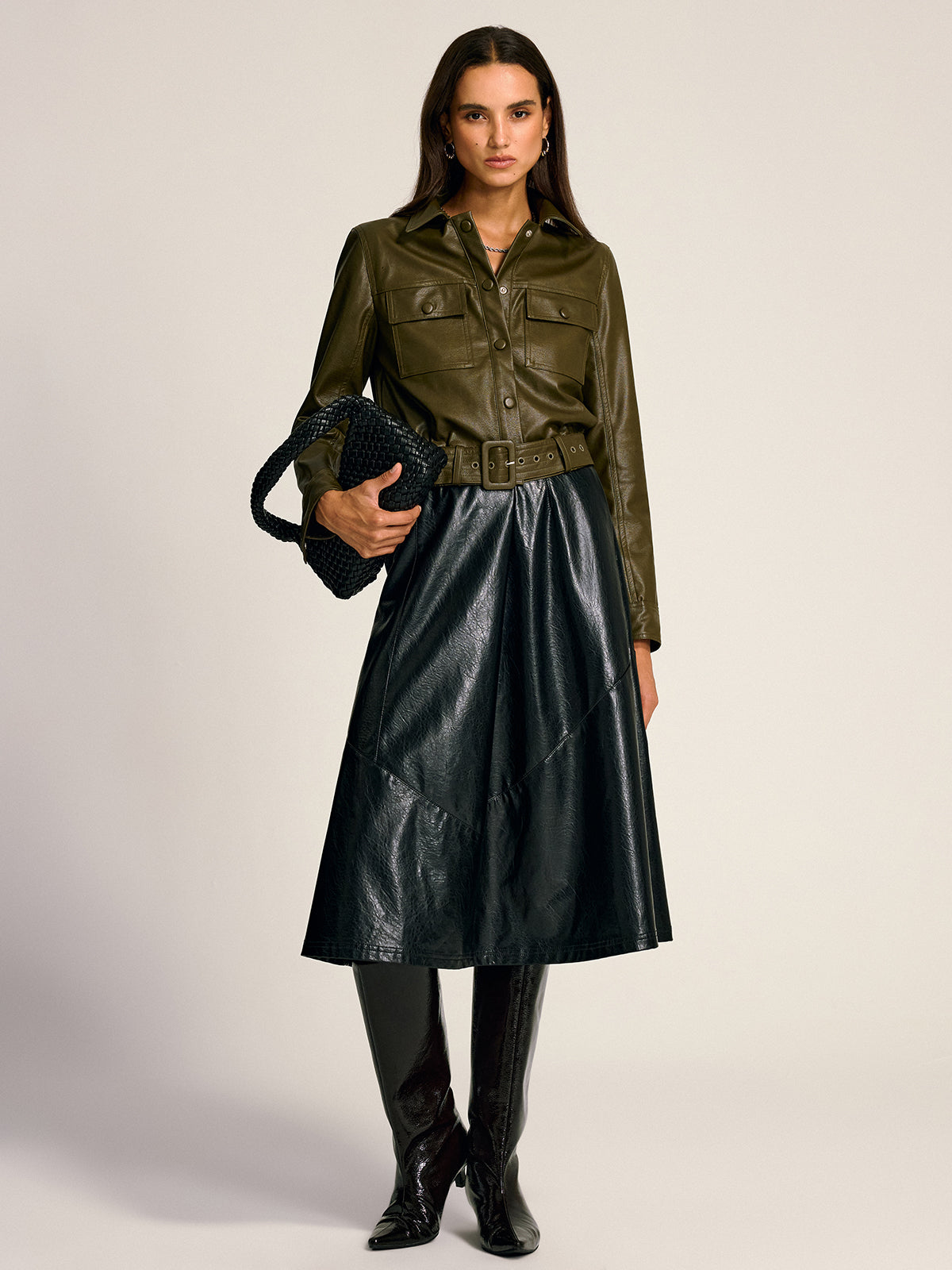 Kami | Shirt Jacket with Utility Pockets and Belt