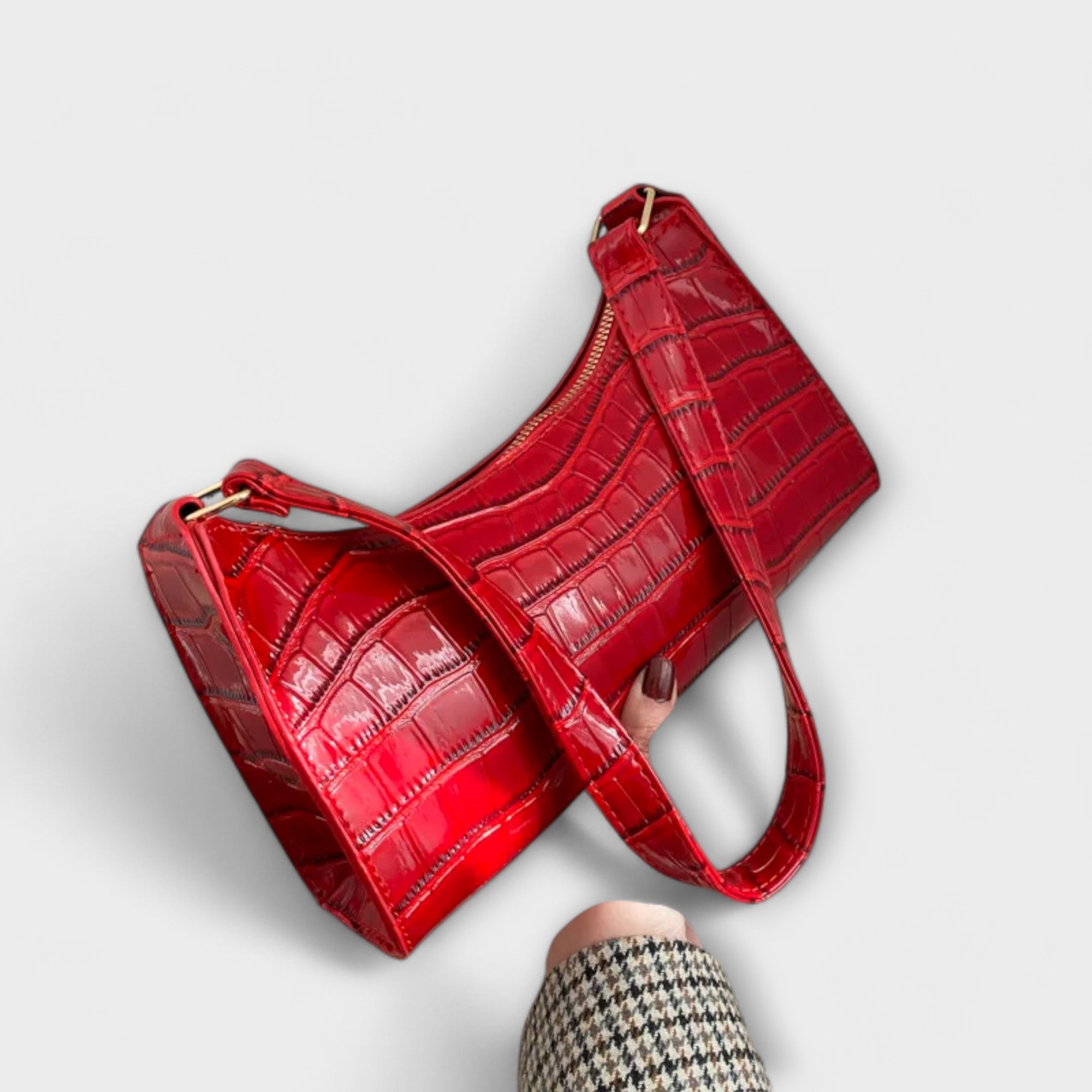 Olivia - Shiny Leather Bag