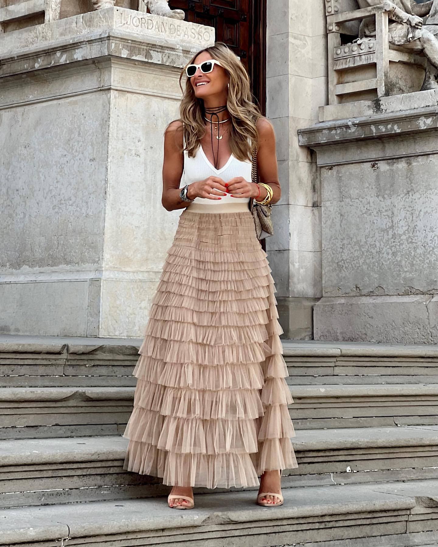 Evelyne | Airy Tulle Maxi Skirt for Women: The Ultimate Comfortable Style