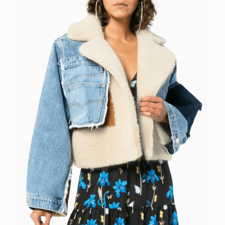Marianne | Denim jacket with teddy lining