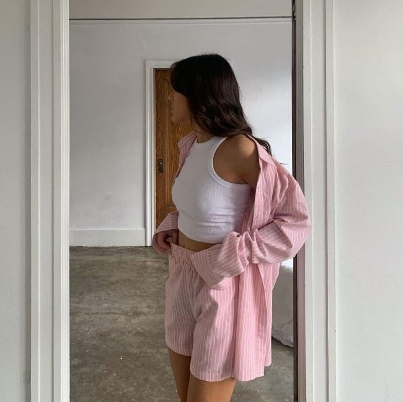 Roxana | Two-Piece Striped Set