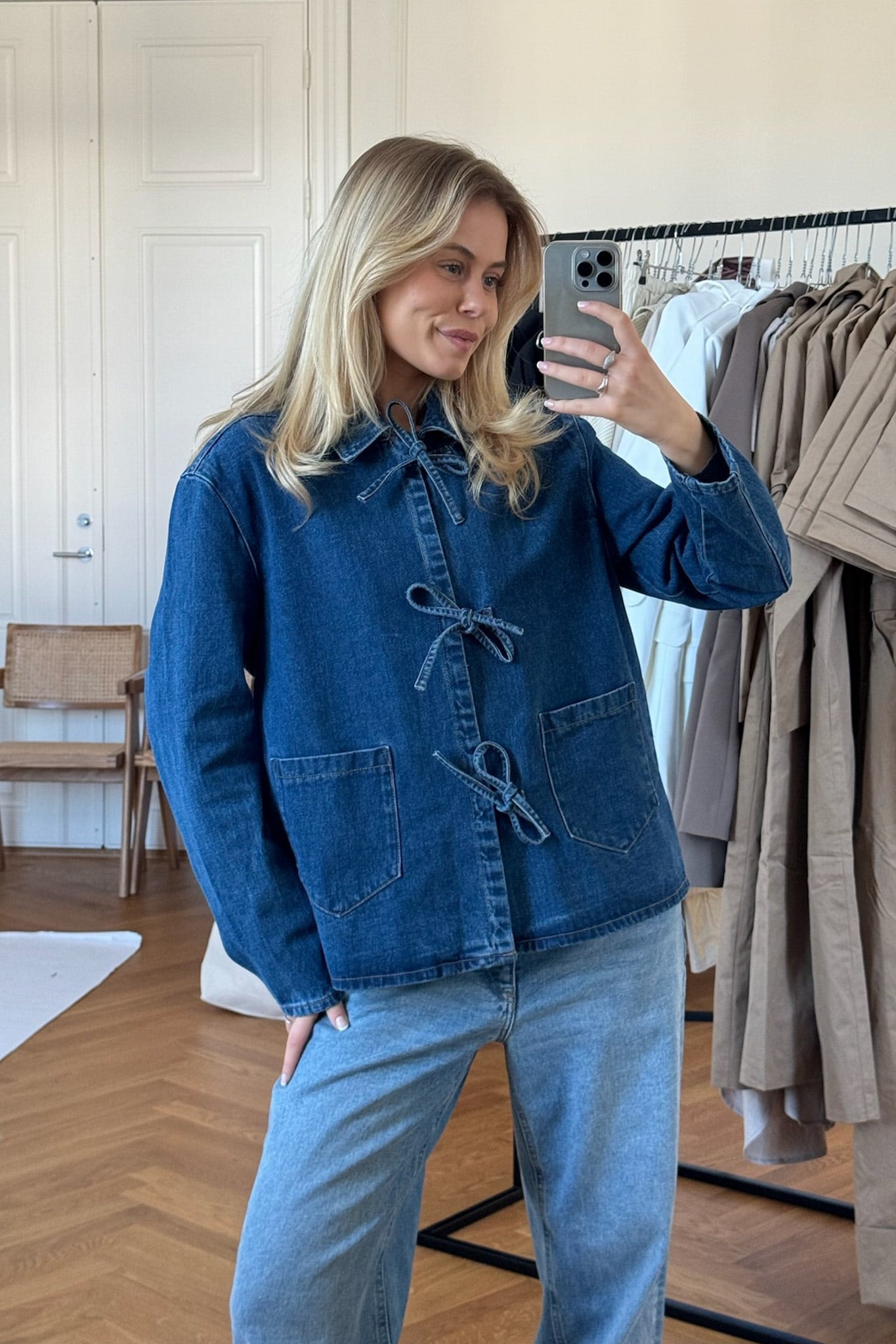 Latrisha | Denim Jacket with Button Closure