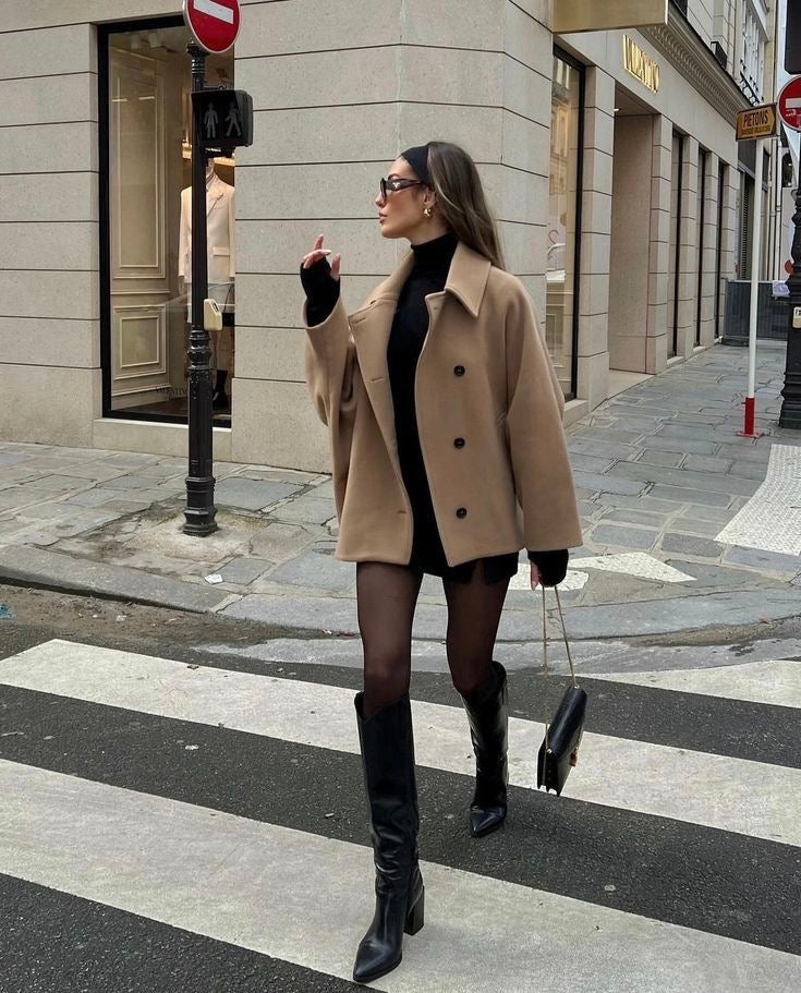 Lior | Jacket with oversized collar