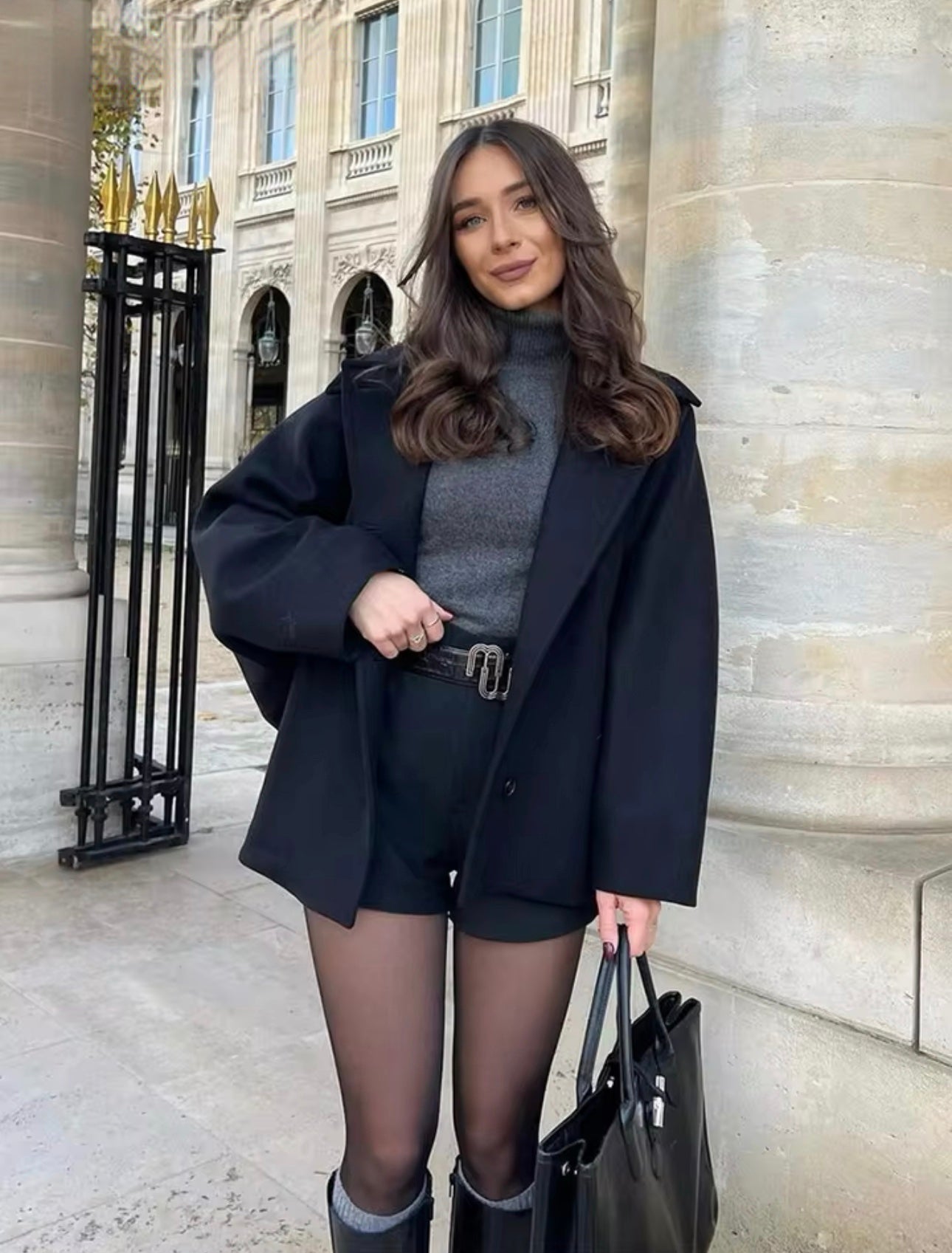 Lior | Jacket with oversized collar