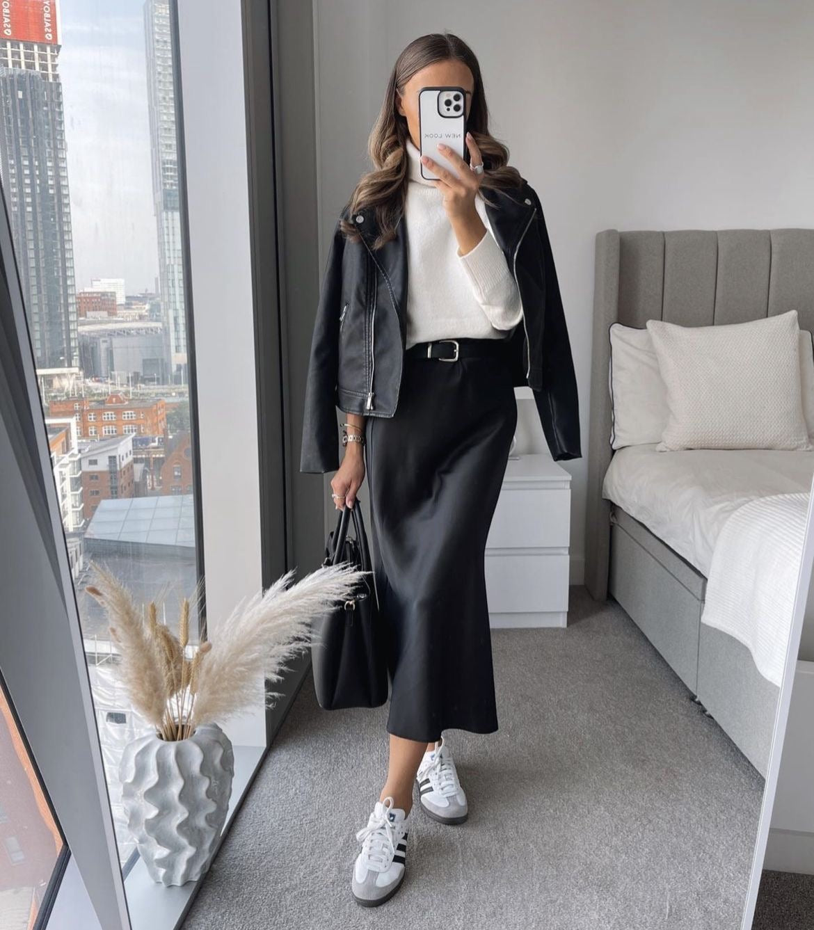 Xara | Flowing Skirt with Satin Sheen