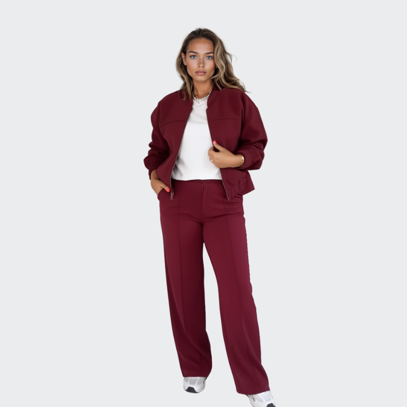 Stephany | Two-Piece Suit Bomber Style Lounge