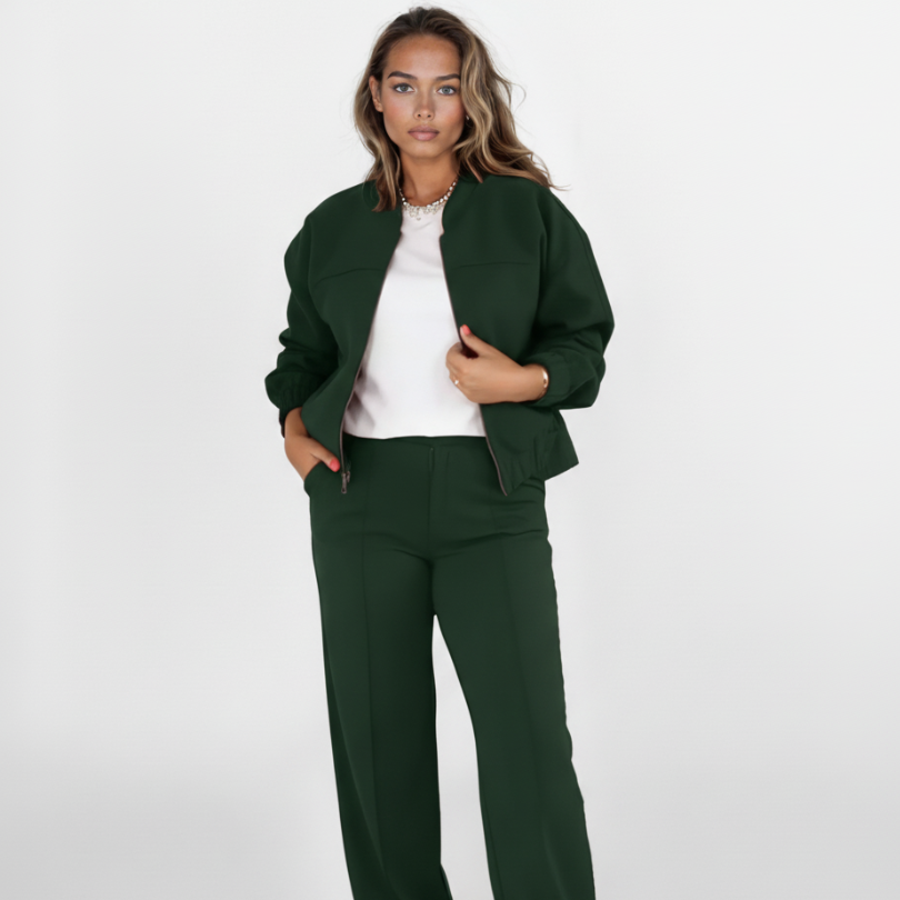 Stephany | Two-Piece Suit Bomber Style Lounge