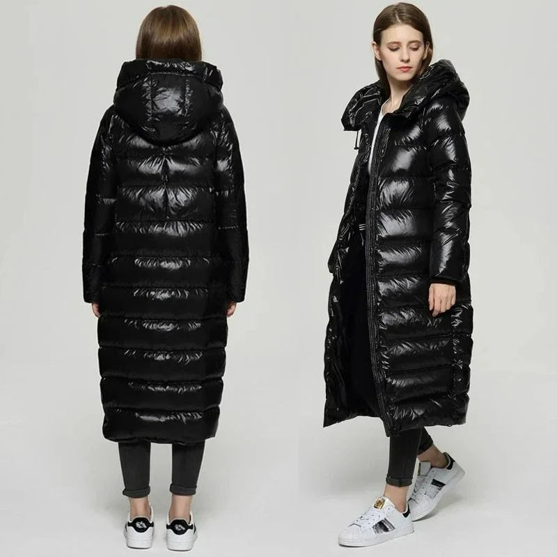 Karri | Women's Long Down Jacket with Hood