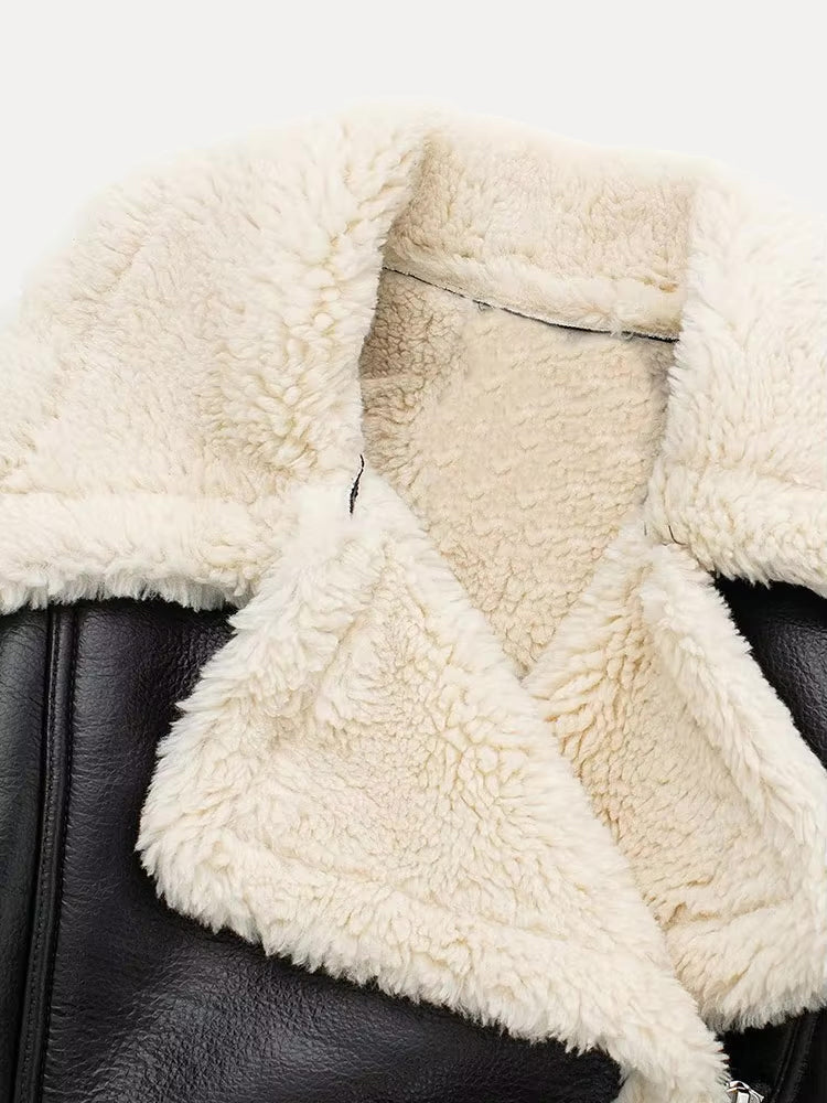 Brittney | Women's Coat with Faux Fur Lining