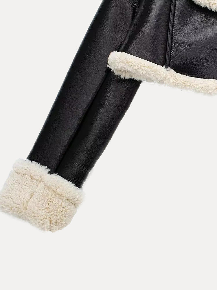 Brittney | Women's Coat with Faux Fur Lining