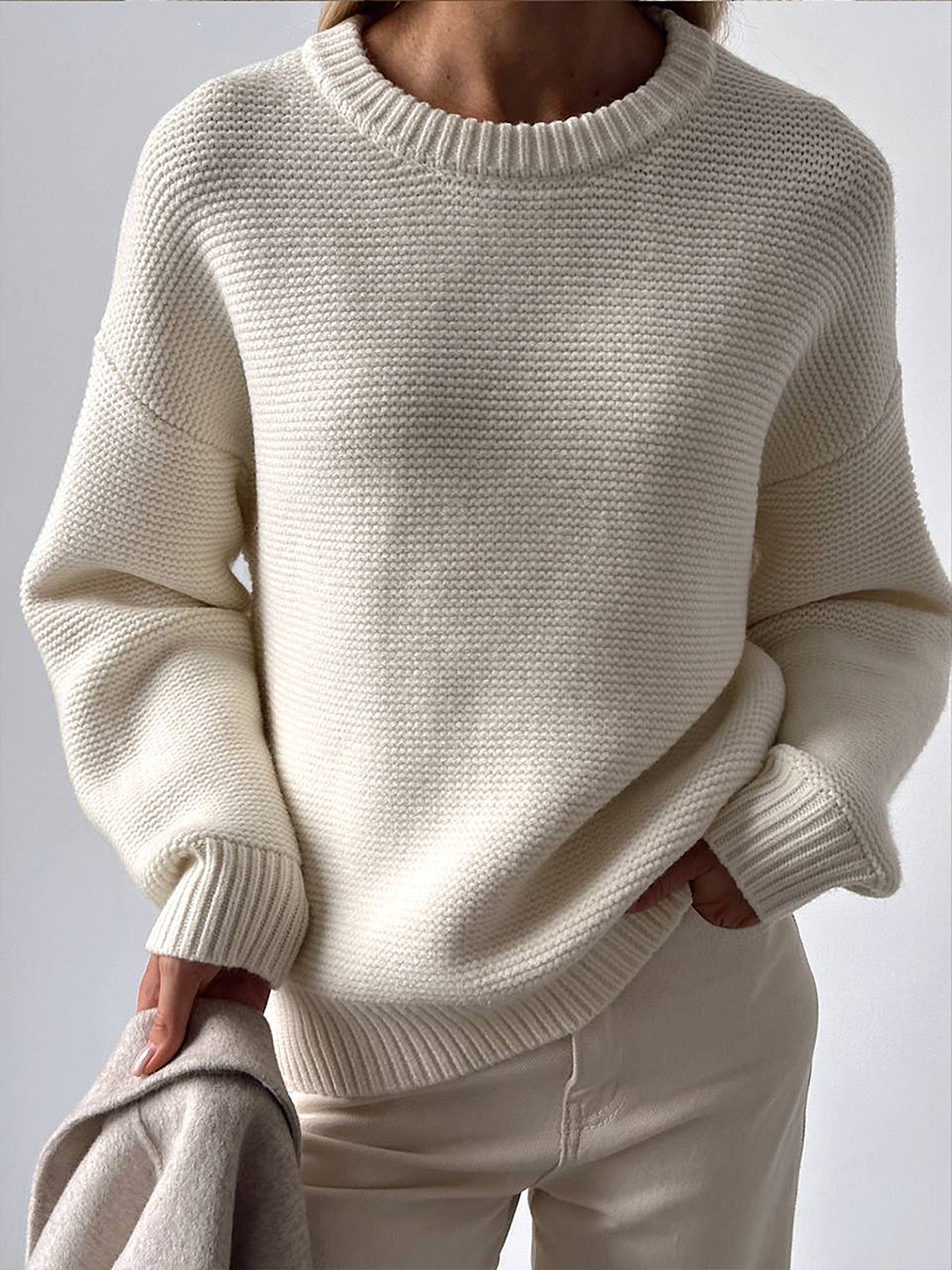 Khadijah | Knitted Texture Sweater