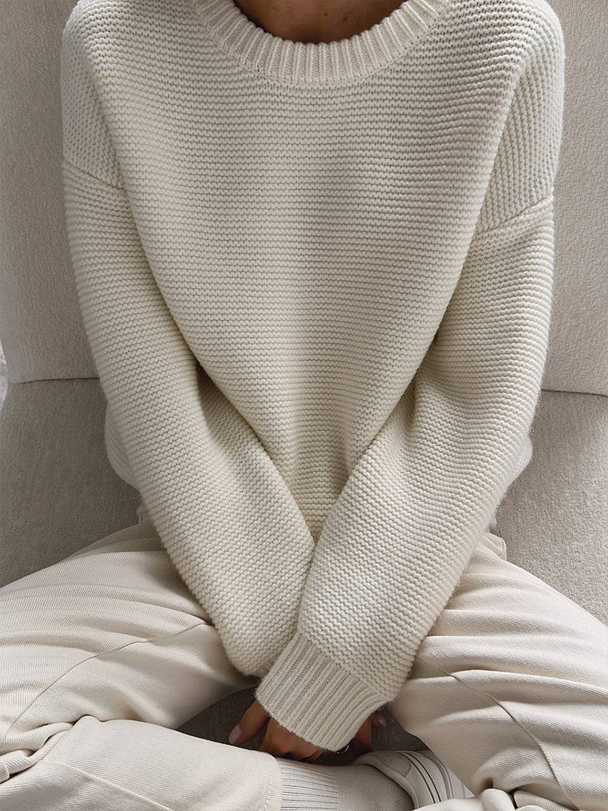 Khadijah | Knitted Texture Sweater