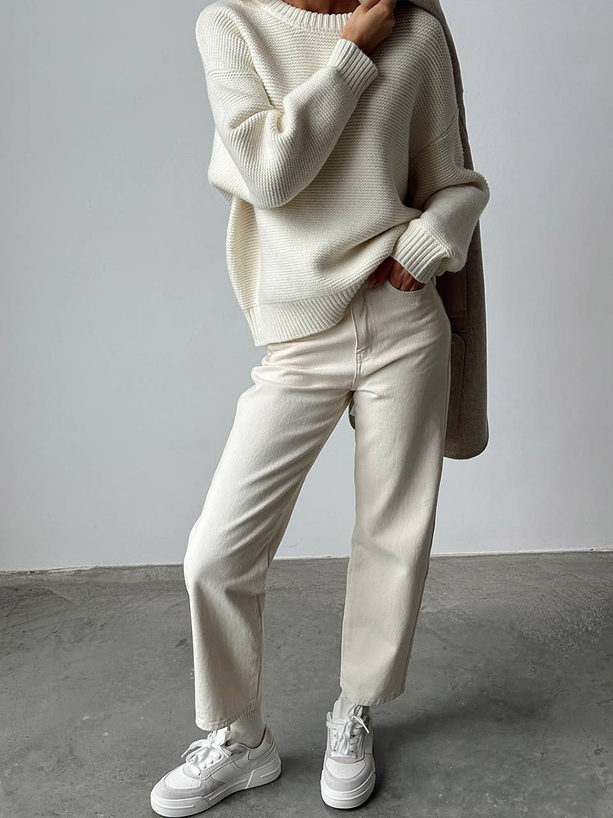 Khadijah | Knitted Texture Sweater