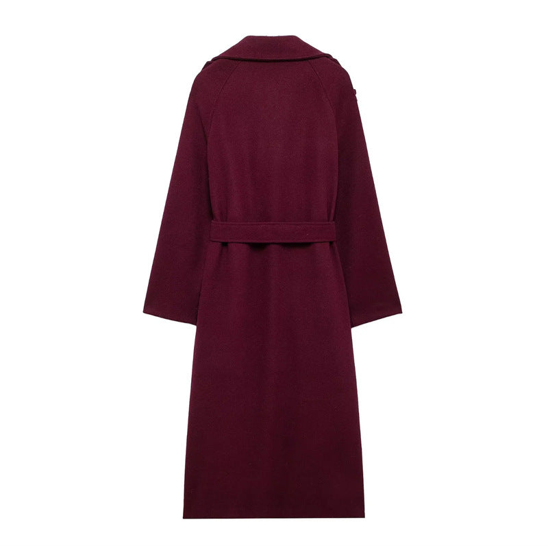 Doretha | Double-breasted coat with belt