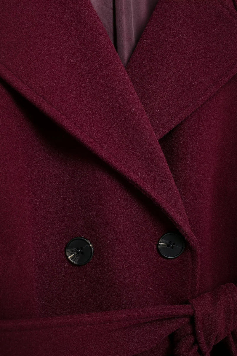 Doretha | Double-breasted coat with belt