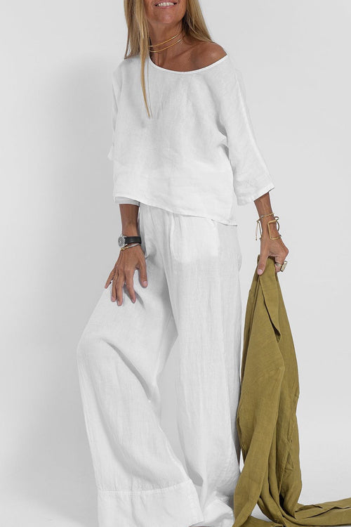 Puck | Co-ord Set with wide legs and crop top