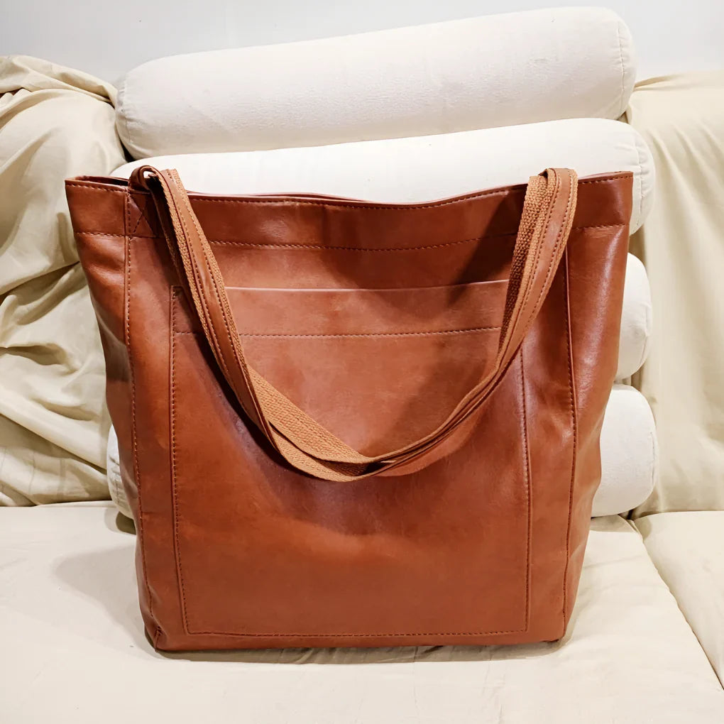 Monica | Women's Soft Leather Tote Bag for Everyday Use