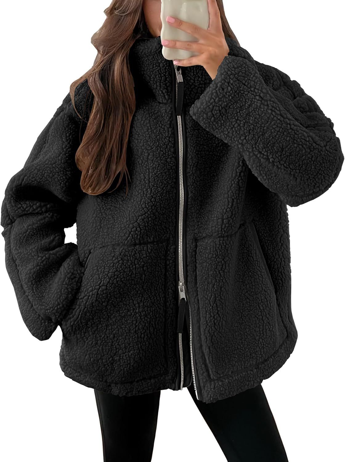 Nova | Fleece Jacket Beige Oversized Fit