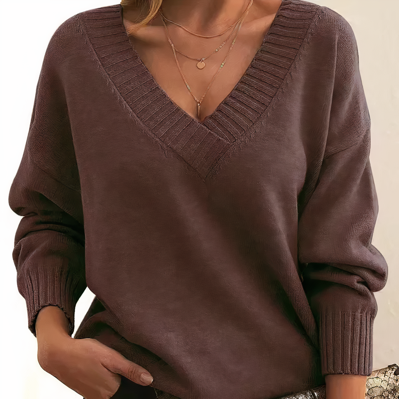 Kyrsten | V-Neck Sweater for Effortlessly Stylish Women