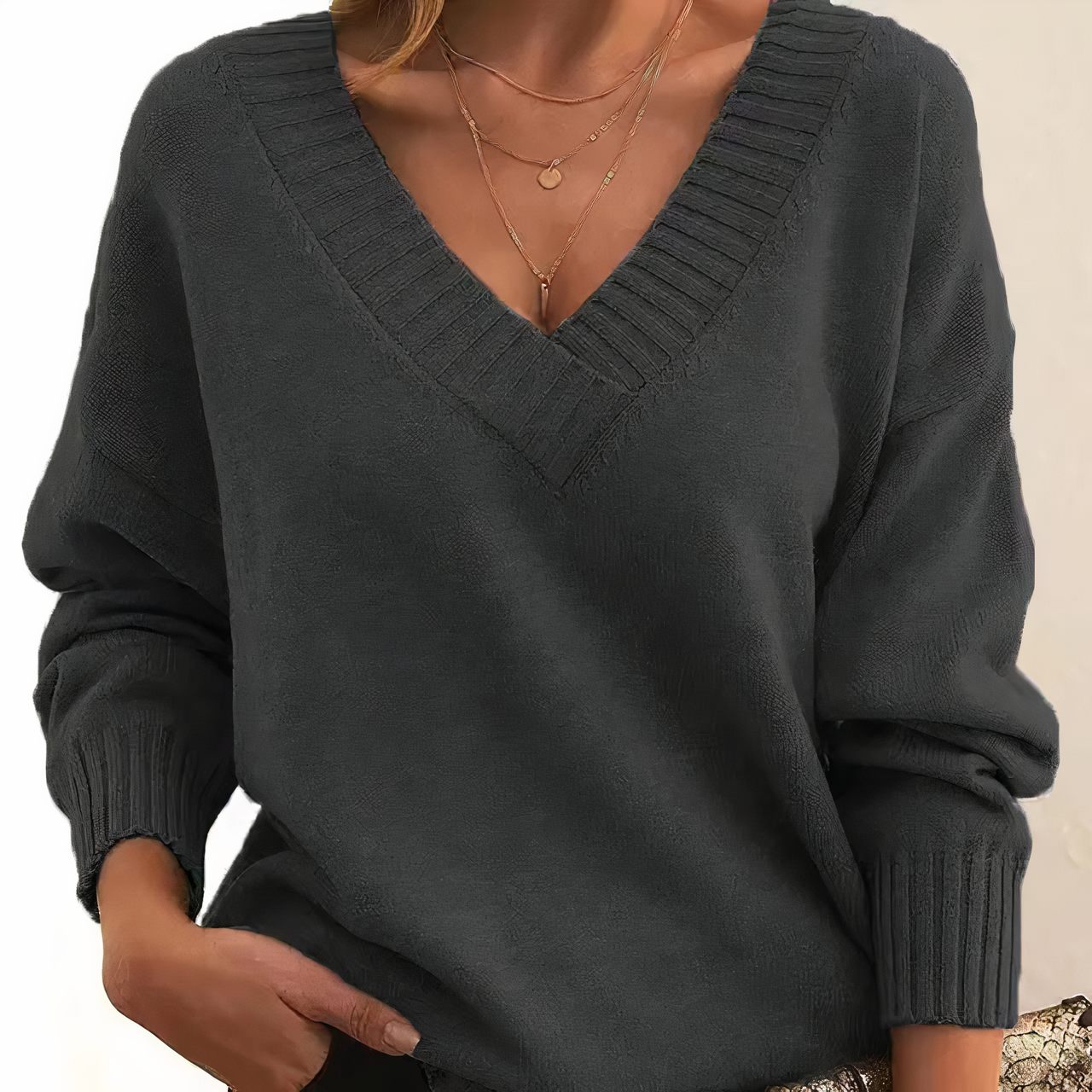 Kyrsten | V-Neck Sweater for Effortlessly Stylish Women