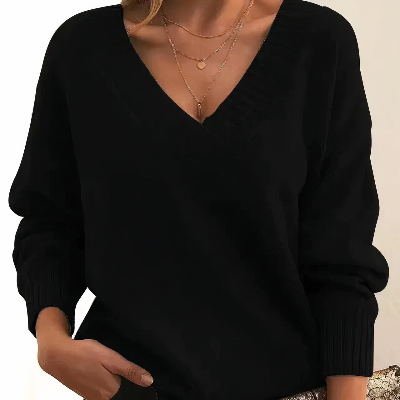 Kyrsten | V-Neck Sweater for Effortlessly Stylish Women
