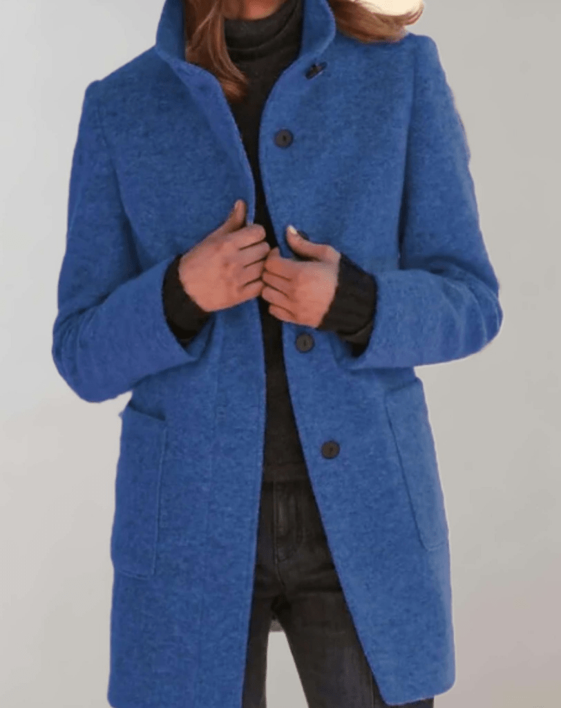 Adele | Coat with Stand-Up Collar