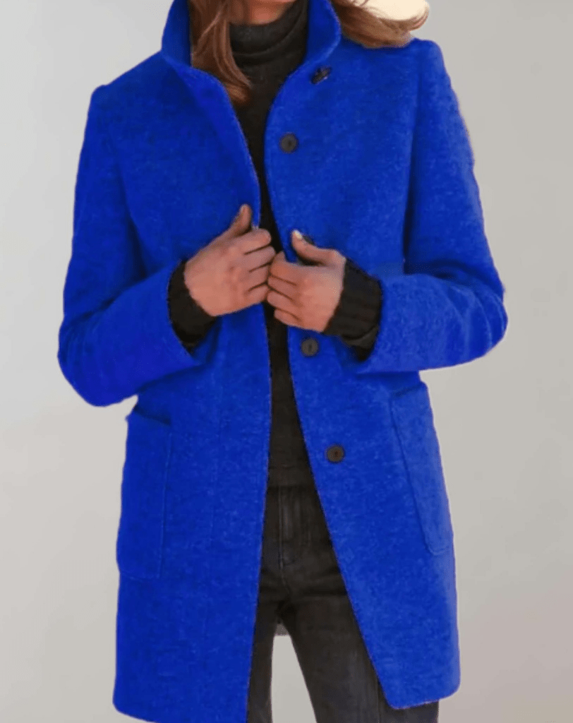 Adele | Coat with Stand-Up Collar