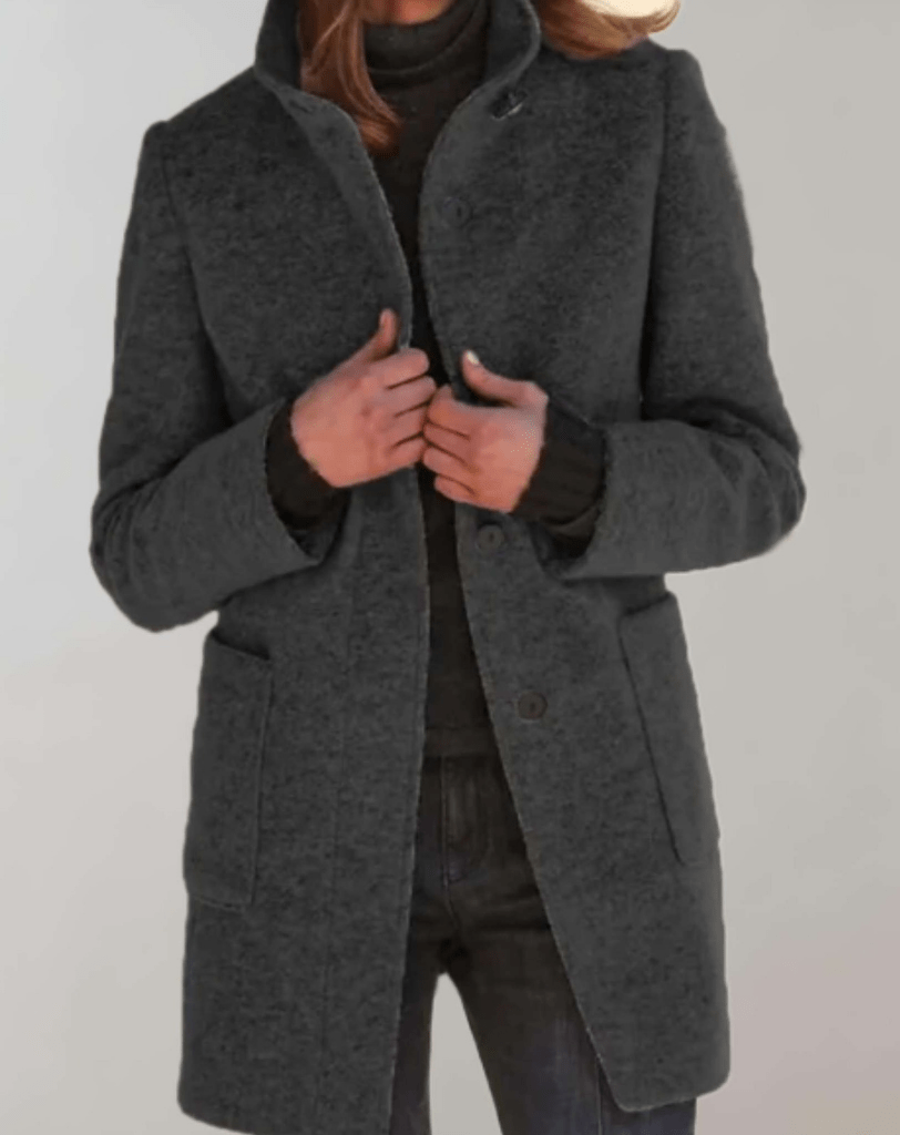 Adele | Coat with Stand-Up Collar