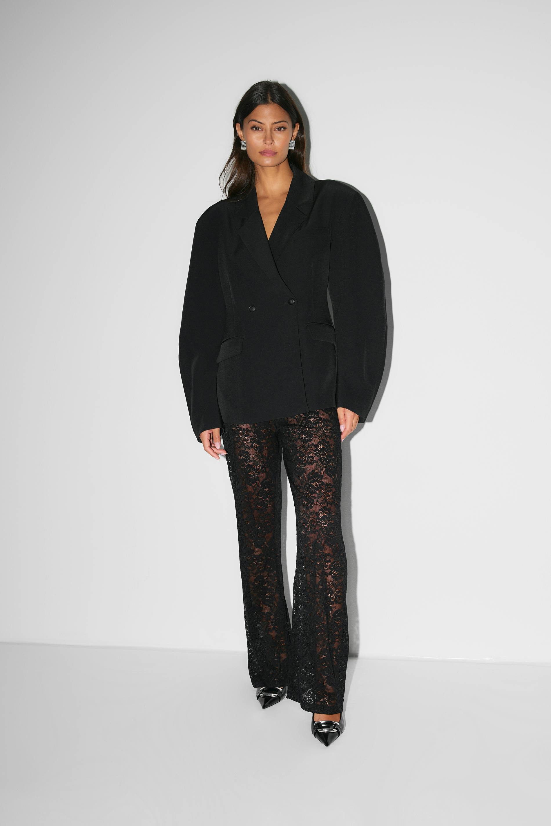 Fenris | High-Waisted Lace Trousers