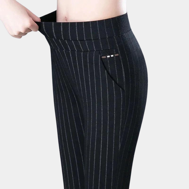 Hedwig | Black High-Waisted Stretch Pants