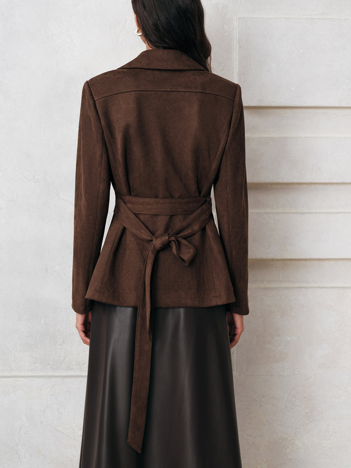 Verona | Women's coat with tie belt