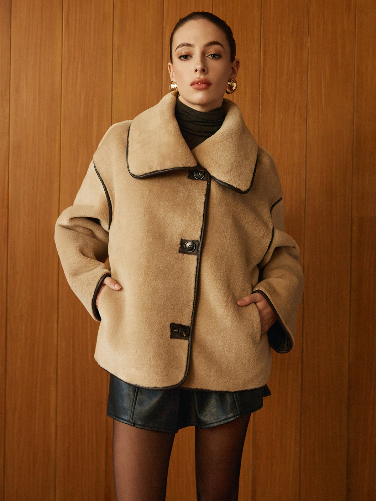 Lacie | Coat with Teddy Lining