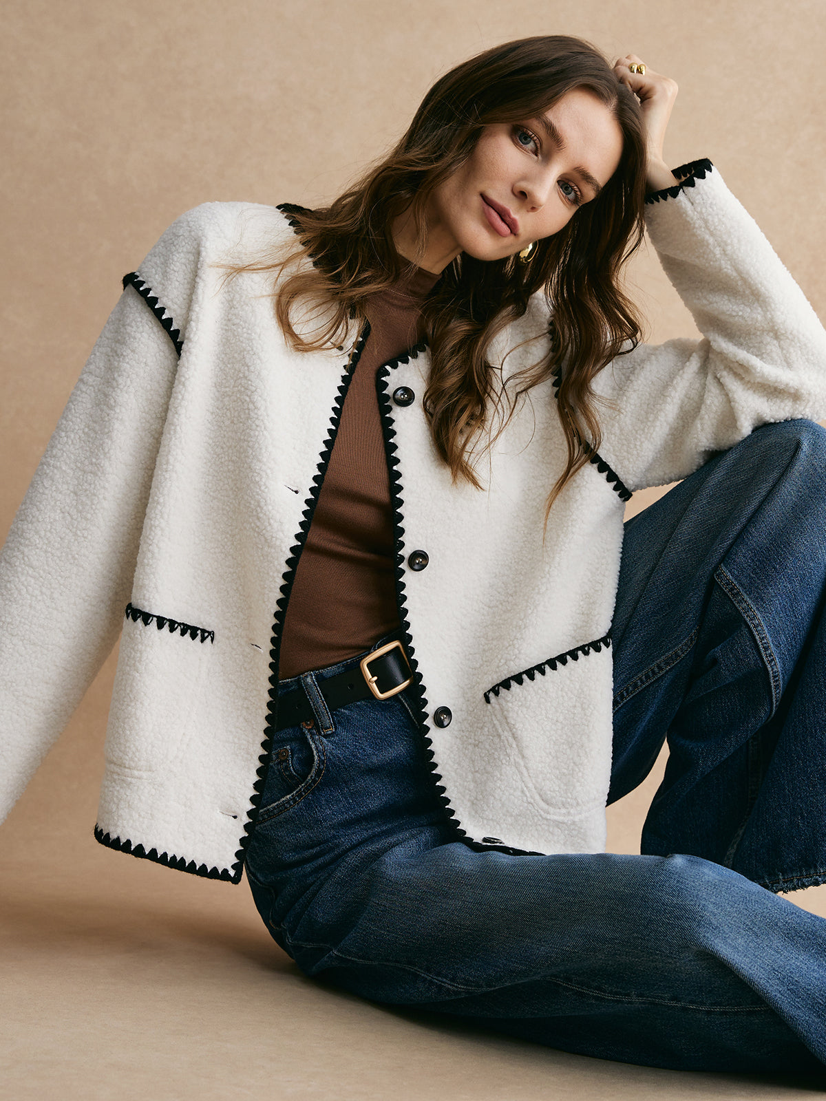 Milagro | Jacket Black Contrast Edge