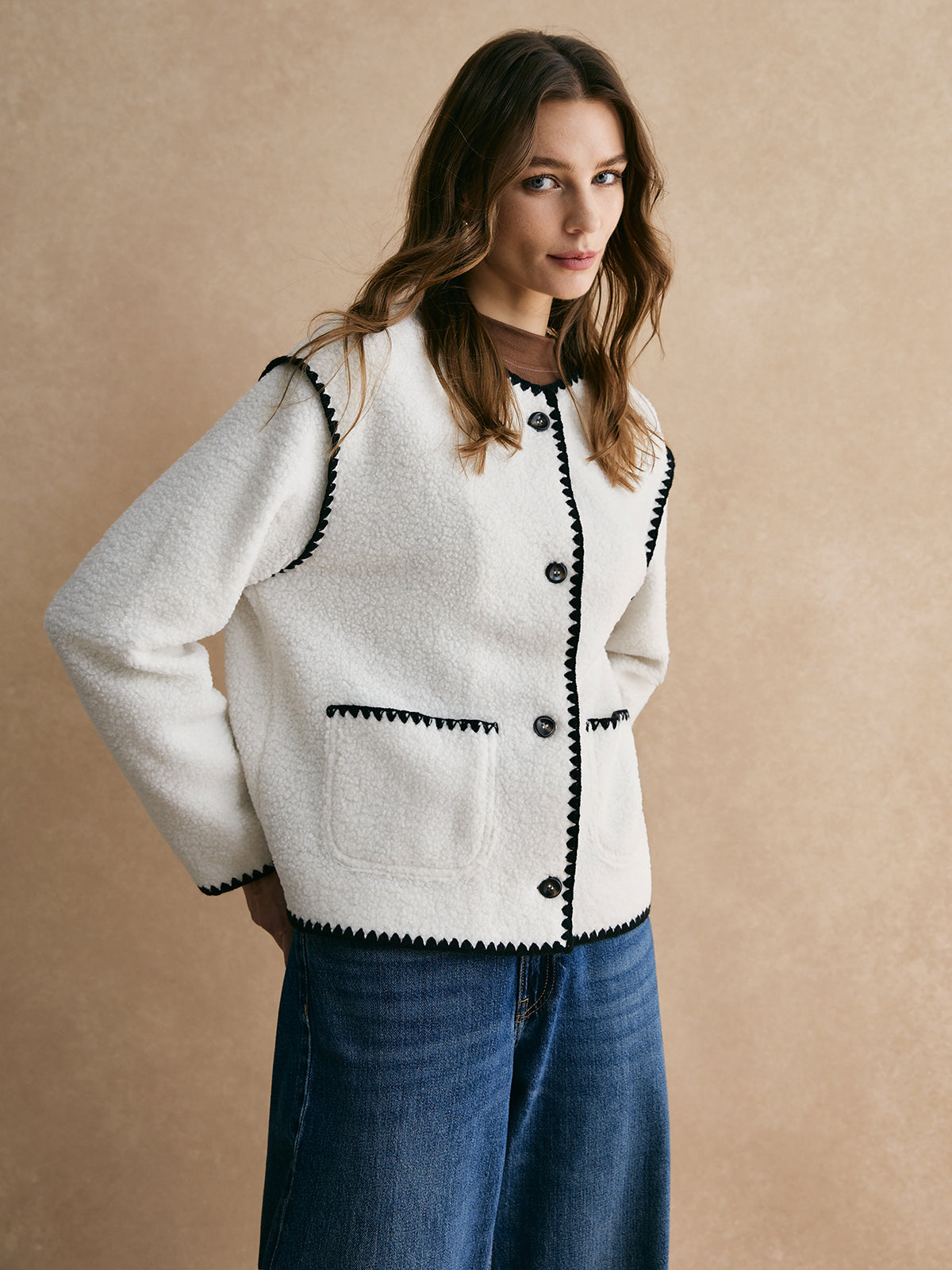 Milagro | Jacket Black Contrast Edge