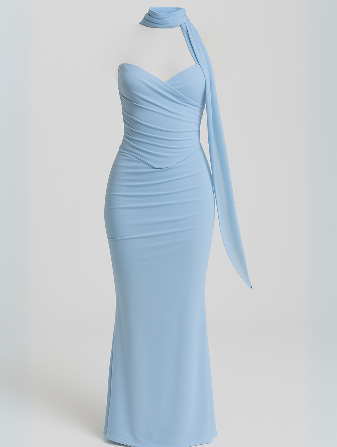 Triniti | Evening Dress Strapless Choker Design