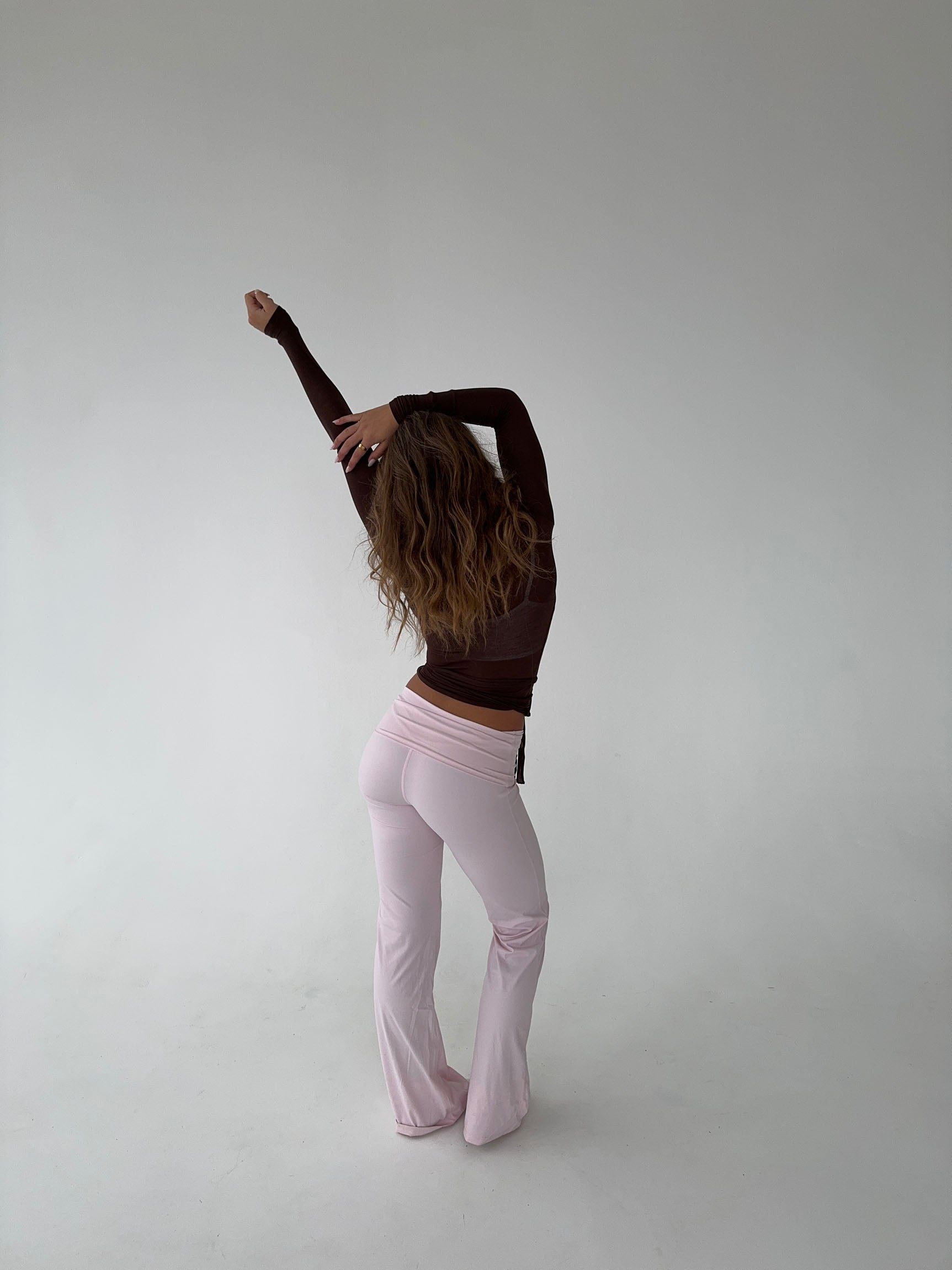 Tatyanna | Brown Wrap Top with Waistband