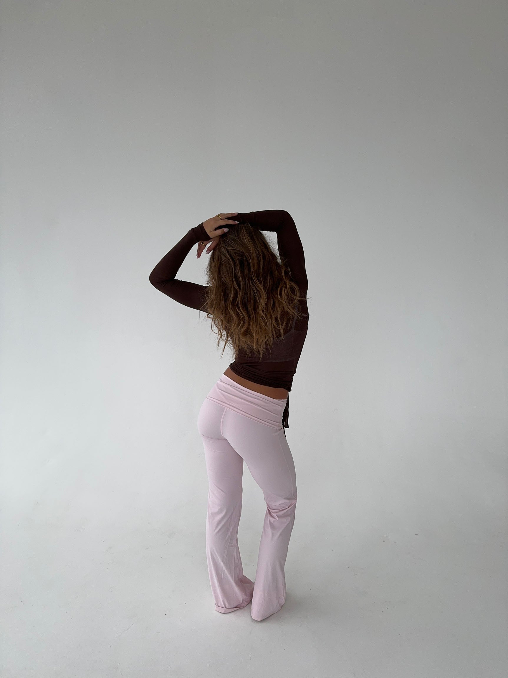 Tatyanna | Brown Wrap Top with Waistband