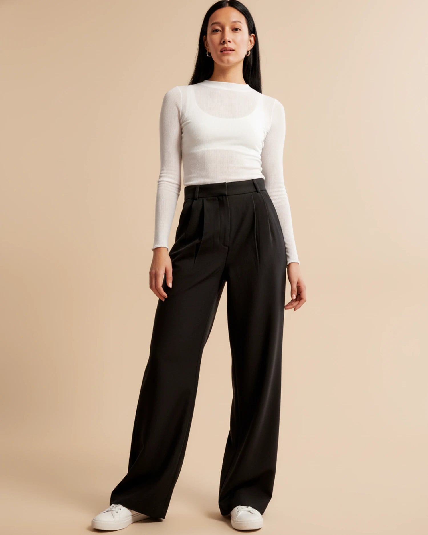 Sindy | High-waisted wide-leg trousers
