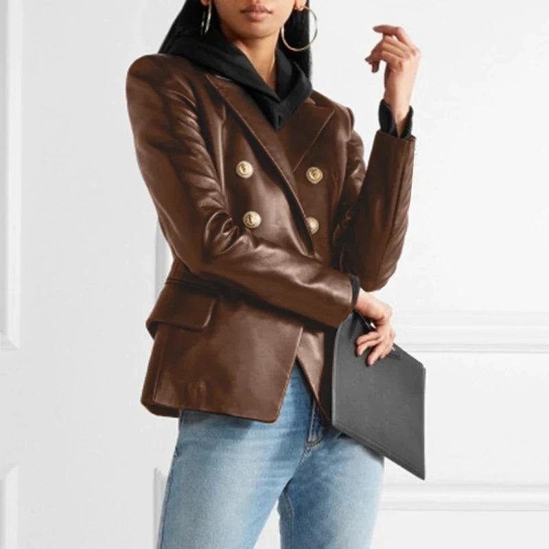 Miah | Blazer with Gold Buttons