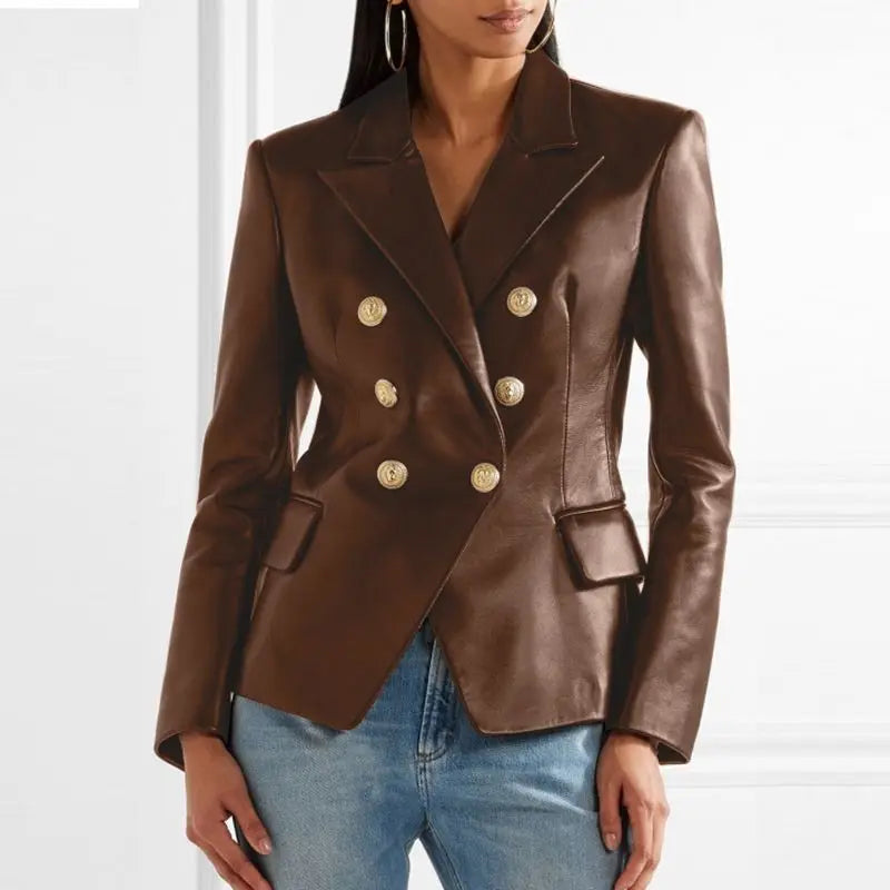 Miah | Blazer with Gold Buttons